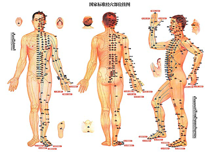 Pressure point body mapping.